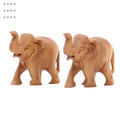 RDK Natural Sandalwood 1.5 Inch Elephant Pair